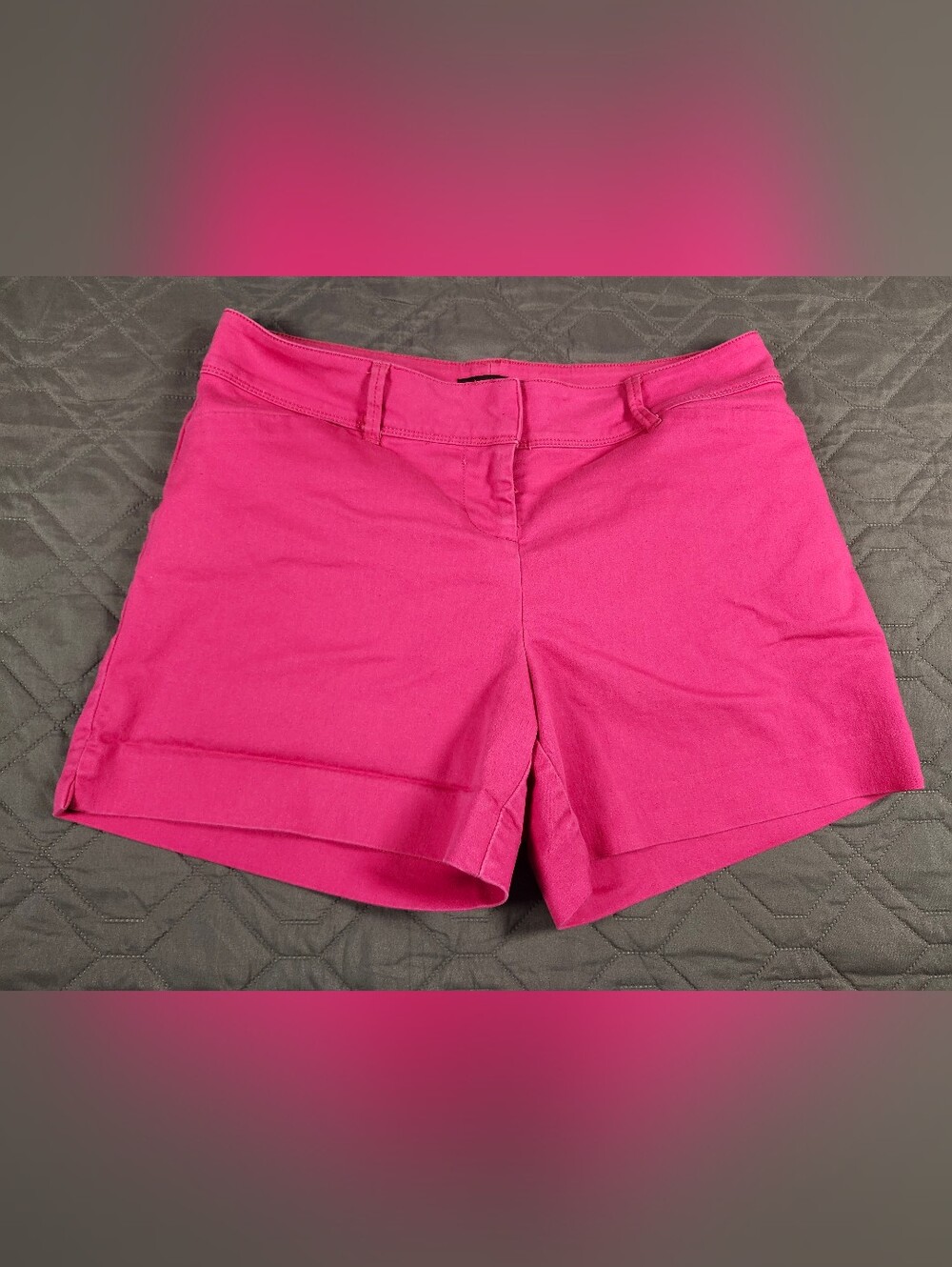 The Limited bright pink cuffed shorts Size 8
